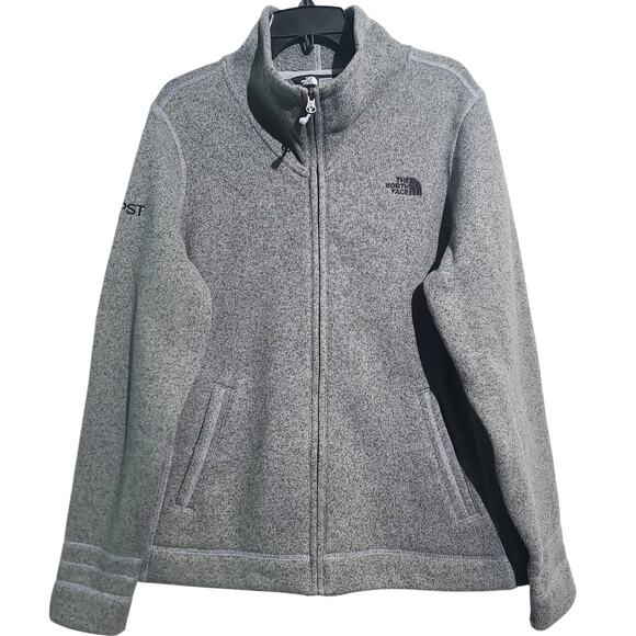 The North Face Gray Tech Full Zip Fleece Pullover Size XL - Picture 1 of 7